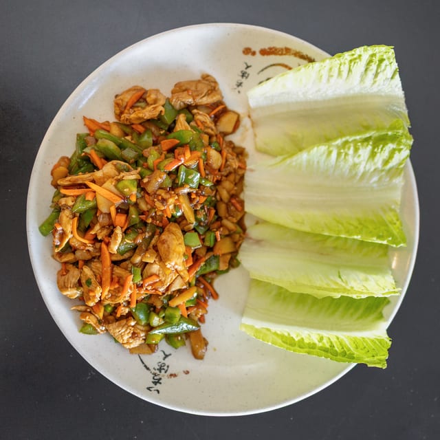 Chicken Lettuce Wrap.